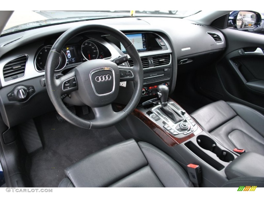 Black Interior 2010 Audi A5 2.0T quattro Coupe Photo #71733440