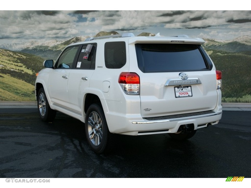 2013 4Runner Limited 4x4 - Blizzard White Pearl / Beige photo #2