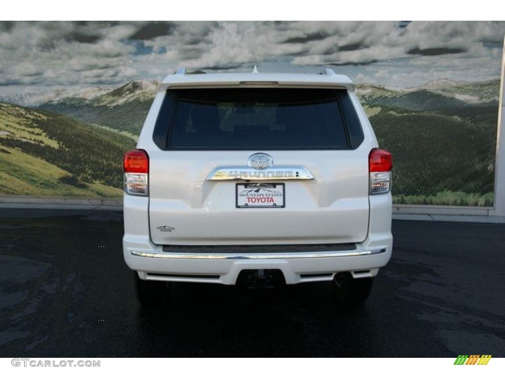 2013 4Runner Limited 4x4 - Blizzard White Pearl / Beige photo #4