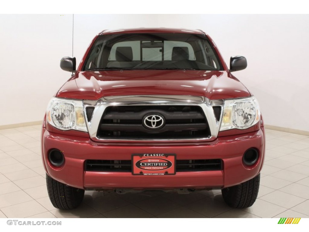 2007 Tacoma Access Cab 4x4 - Impulse Red Pearl / Graphite Gray photo #2