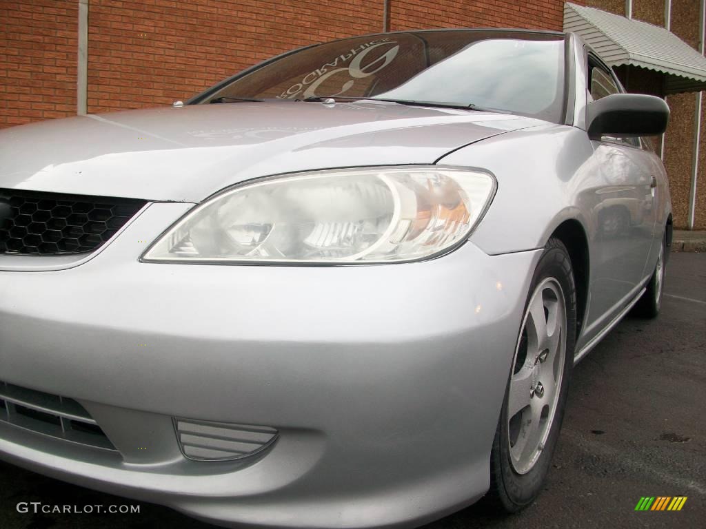2004 Civic Value Package Coupe - Satin Silver Metallic / Black photo #11
