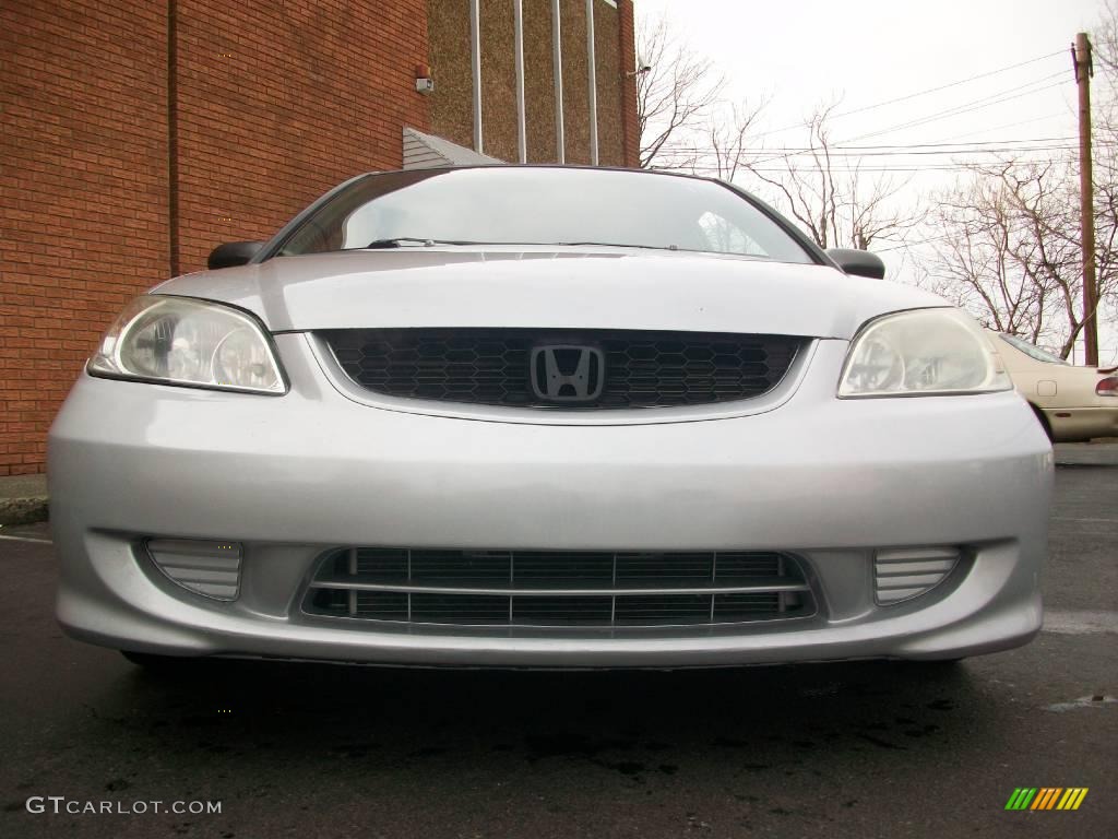 2004 Civic Value Package Coupe - Satin Silver Metallic / Black photo #13