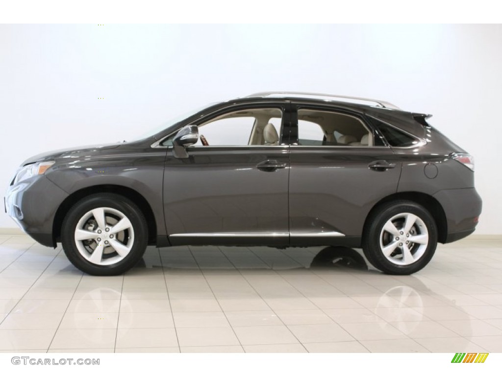 2010 RX 350 AWD - Truffle Brown Mica / Parchment/Brown Walnut photo #4