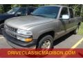 2002 Light Pewter Metallic Chevrolet Silverado 1500 LS Extended Cab 4x4  photo #1