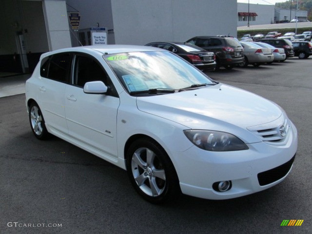 Whitewater Pearl Mica 2006 Mazda MAZDA3 s Hatchback Exterior Photo #71734613
