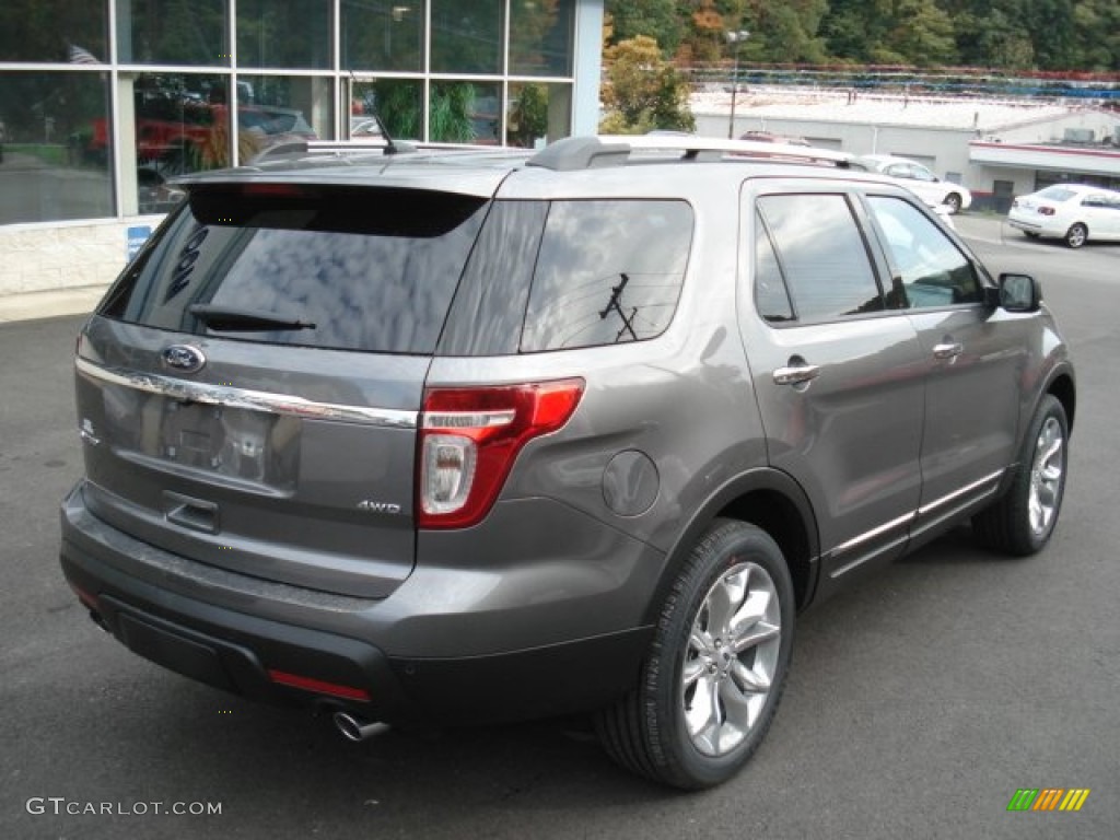 2013 Explorer Limited 4WD - Sterling Gray Metallic / Medium Light Stone photo #8