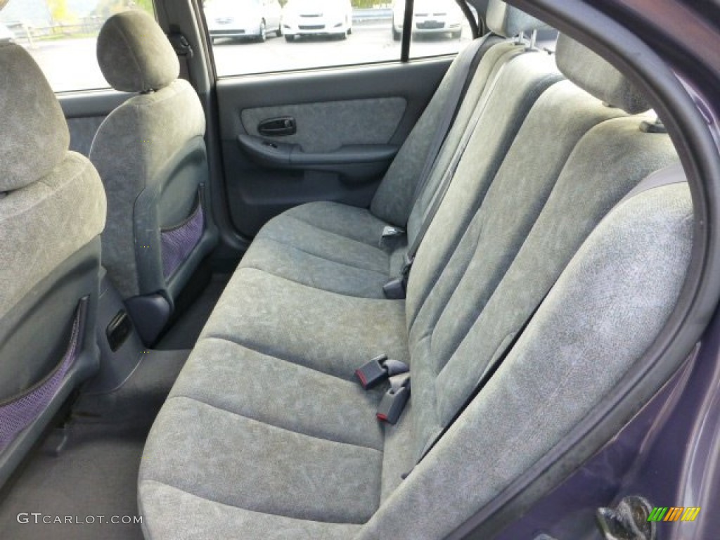 2002 Elantra GLS Sedan - Midnight Gray / Gray photo #9