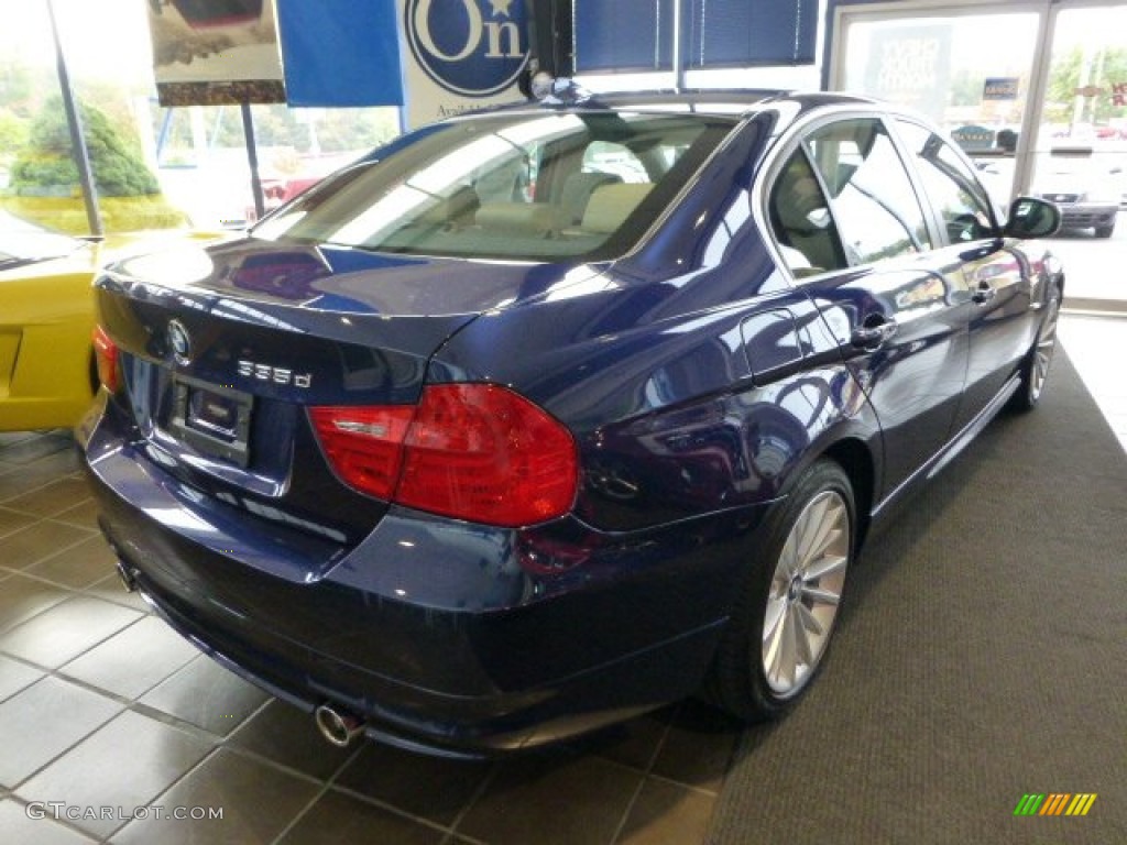 2011 3 Series 335d Sedan - Deep Sea Blue Metallic / Oyster/Black Dakota Leather photo #3