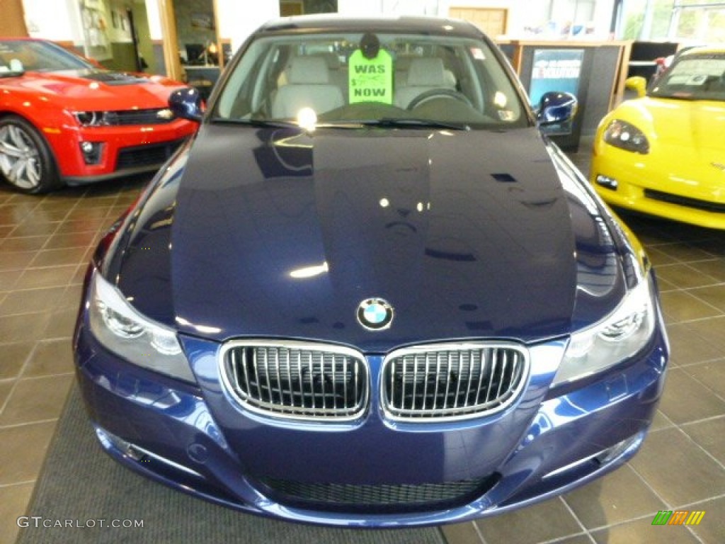 2011 3 Series 335d Sedan - Deep Sea Blue Metallic / Oyster/Black Dakota Leather photo #7