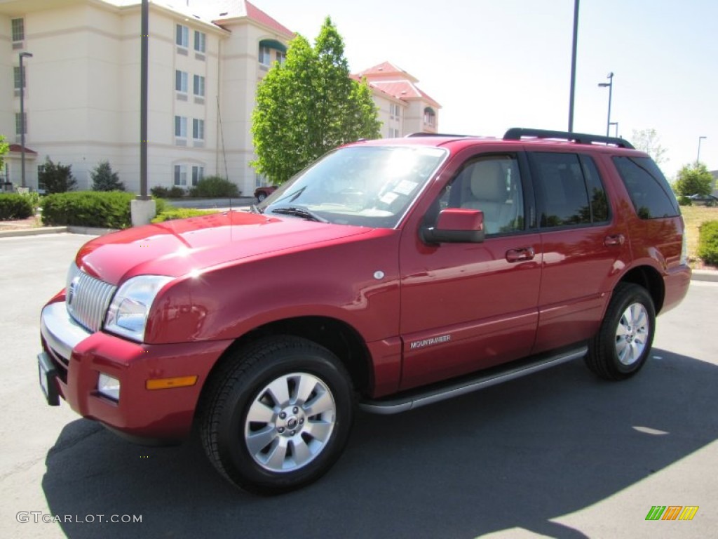 2010 Mountaineer V6 AWD - Sangria Red Metallic / Camel photo #3