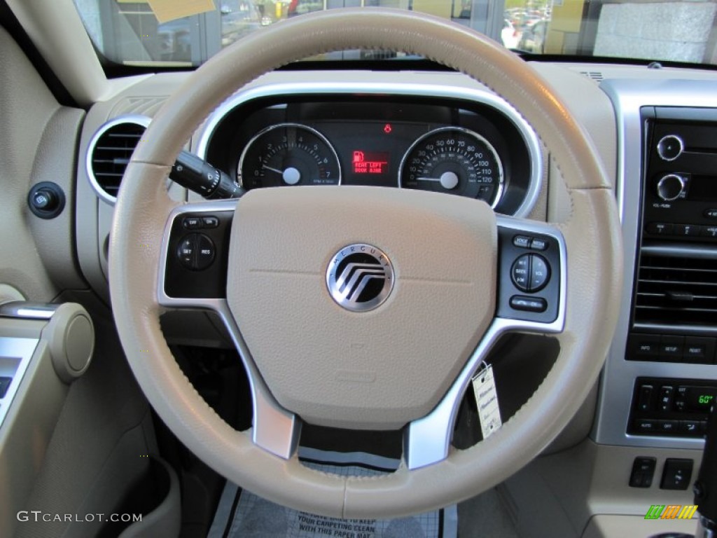 2010 Mountaineer V6 AWD - Sangria Red Metallic / Camel photo #11