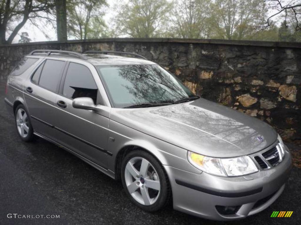 2005 9-5 Aero Sport Wagon - Steel Gray Metallic / Granite Gray photo #1