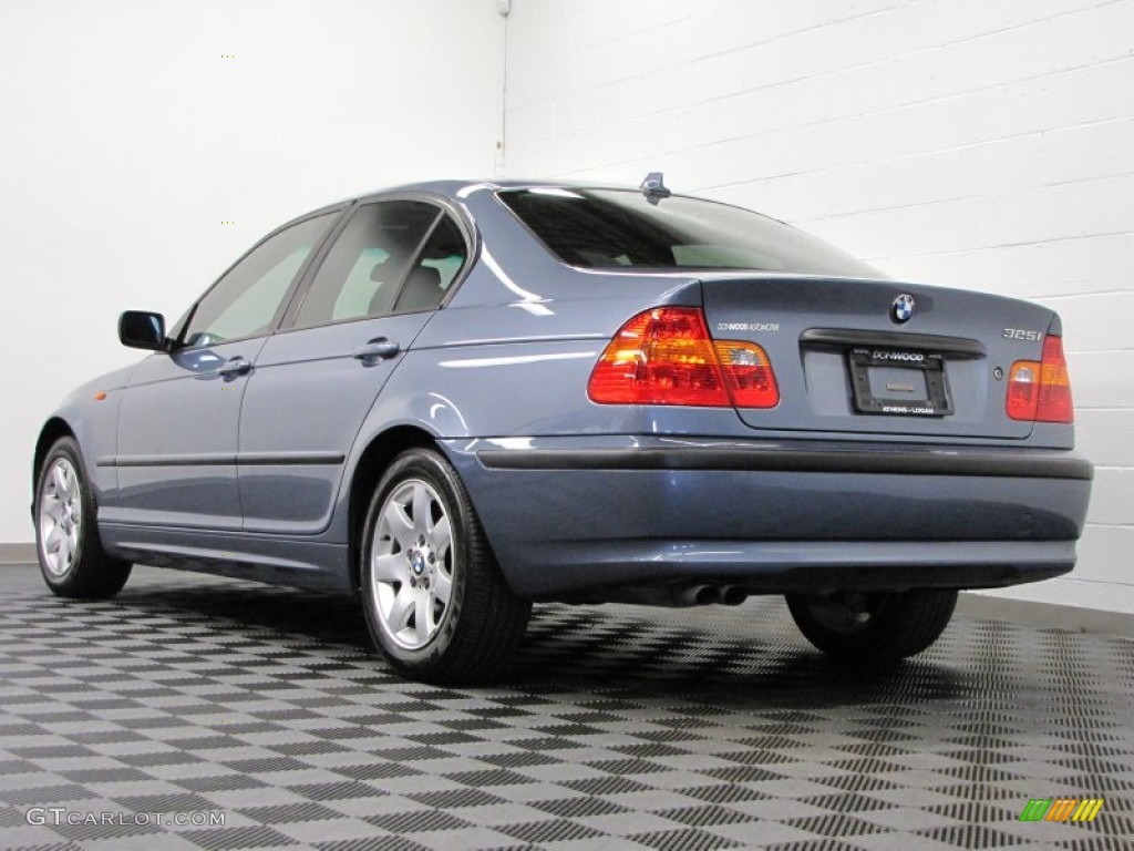 2004 3 Series 325i Sedan - Steel Blue Metallic / Grey photo #2