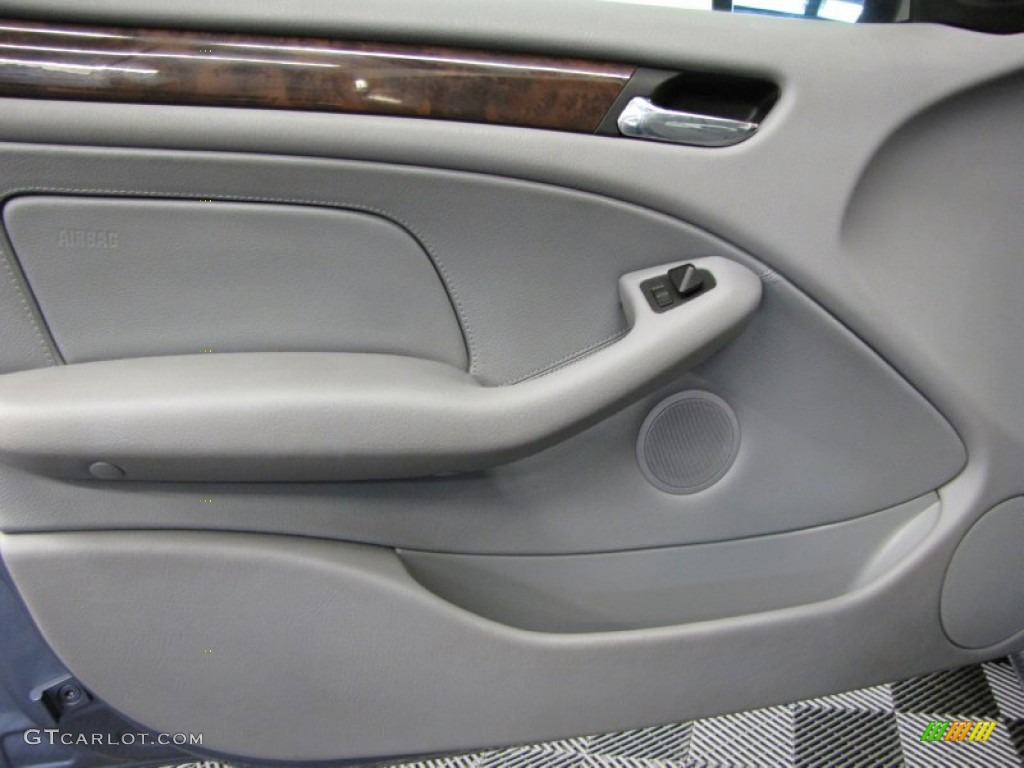 2004 3 Series 325i Sedan - Steel Blue Metallic / Grey photo #15