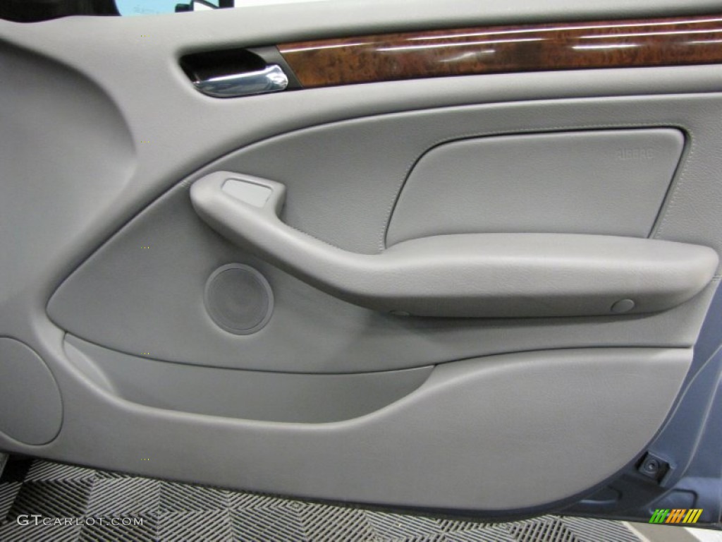 2004 3 Series 325i Sedan - Steel Blue Metallic / Grey photo #16