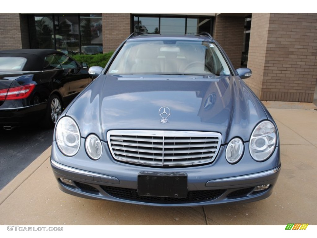 2005 E 320 Wagon - Platinum Blue Metallic / Ash photo #2