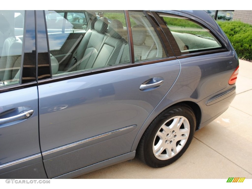 2005 E 320 Wagon - Platinum Blue Metallic / Ash photo #20