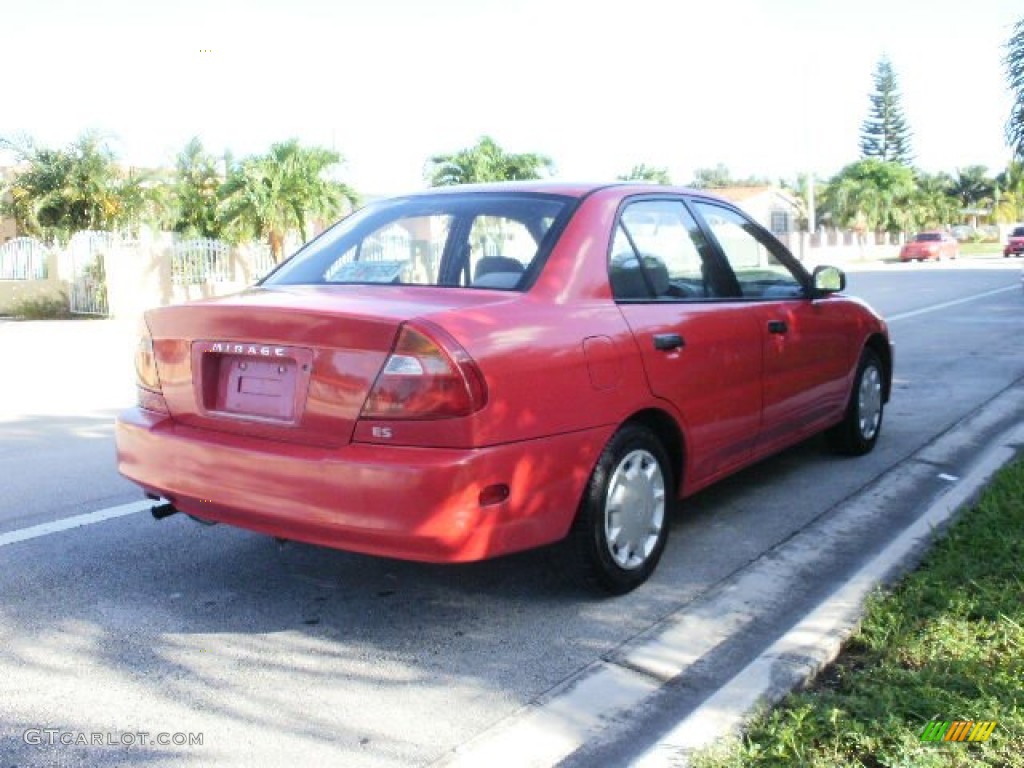 2001 Mirage ES Sedan - Phoenix Red / Gray photo #3