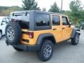 2013 Dozer Yellow Jeep Wrangler Unlimited Rubicon 4x4  photo #6