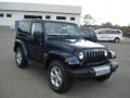 2013 True Blue Pearl Jeep Wrangler Sahara 4x4  photo #4