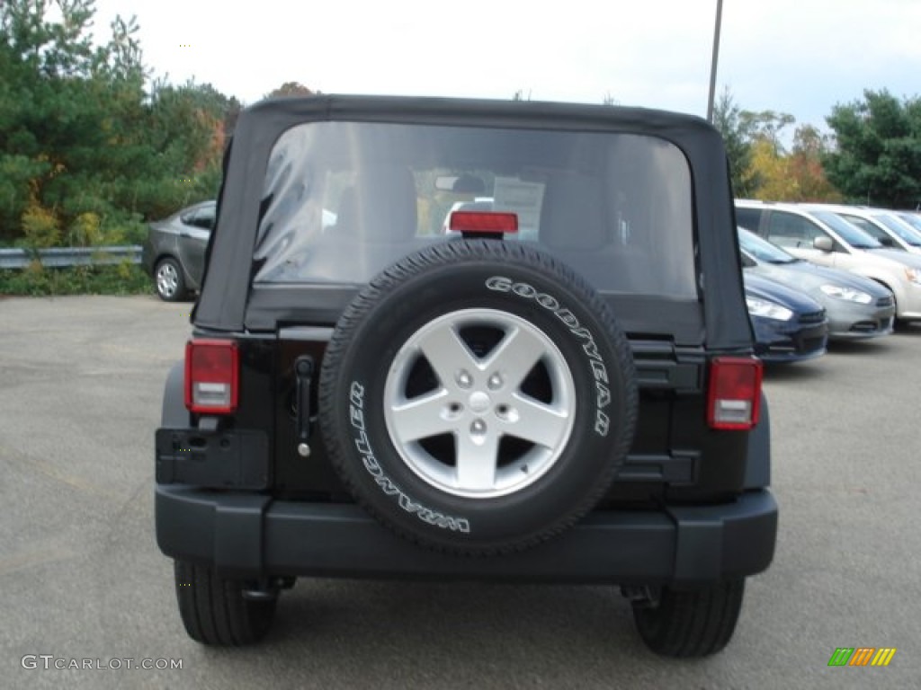 2012 Wrangler Sport S 4x4 - Black / Black photo #7