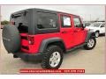 2011 Flame Red Jeep Wrangler Unlimited Rubicon 4x4  photo #6