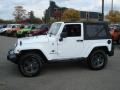 Bright White 2012 Jeep Wrangler Oscar Mike Freedom Edition 4x4 Exterior