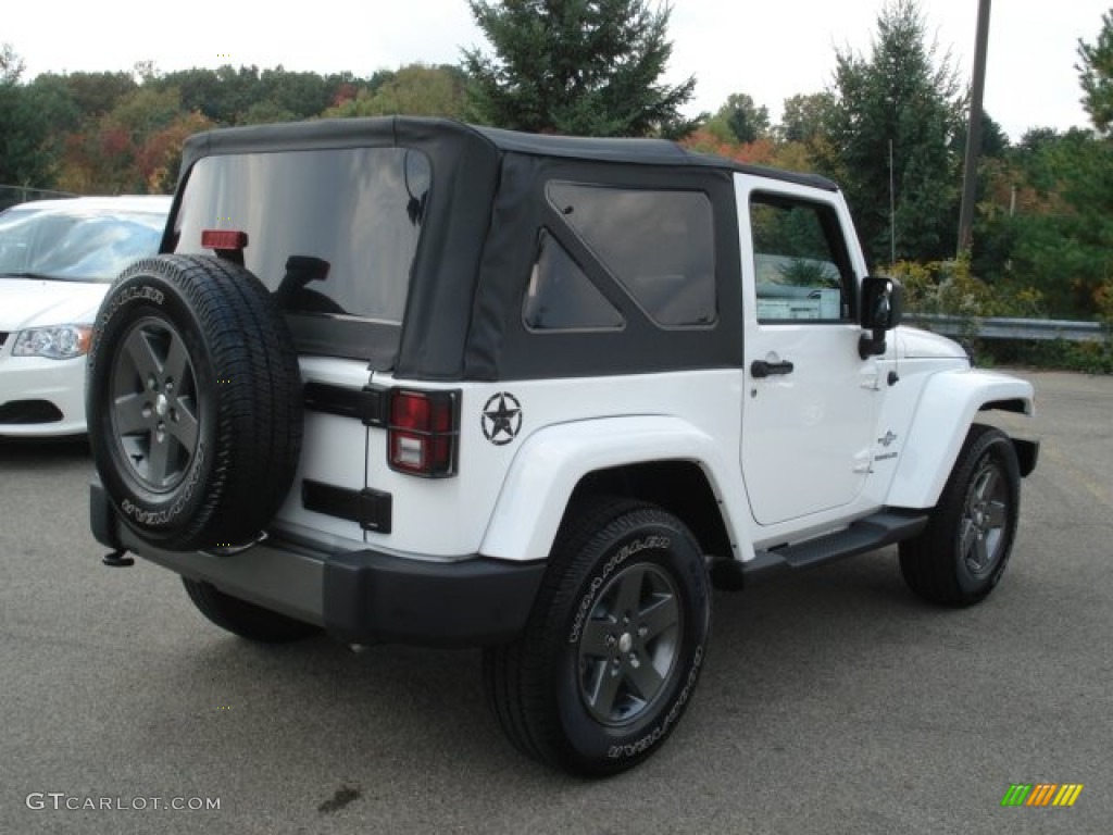 2012 Wrangler Oscar Mike Freedom Edition 4x4 - Bright White / Freedom Edition Black Tectonic/Quick Silver Accent photo #6