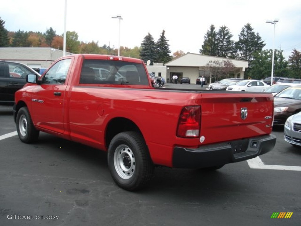 2012 Ram 1500 ST Regular Cab 4x4 - Deep Molten Red Pearl / Dark Slate Gray/Medium Graystone photo #8