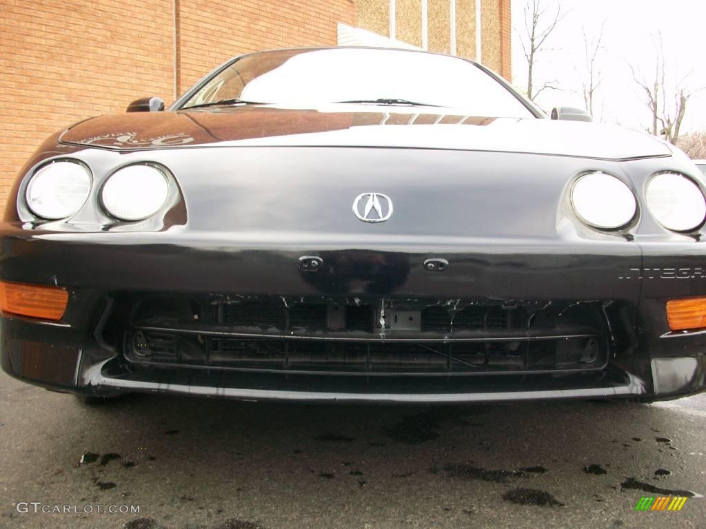 2001 Integra LS Coupe - Nighthawk Black Pearl / Parchment photo #17