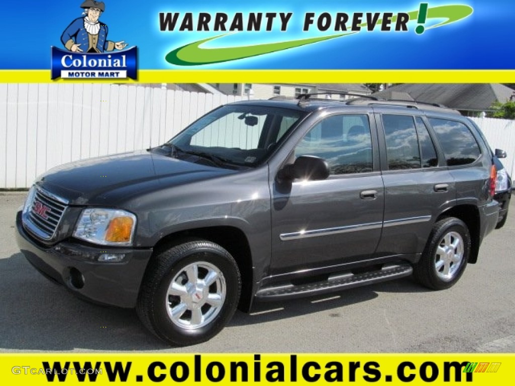 2007 Envoy SLT 4x4 - Graphite Gray Metallic / Light Gray photo #1