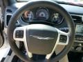 Black/Light Frost Beige 2013 Chrysler 200 Limited Hard Top Convertible Steering Wheel