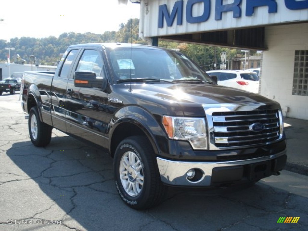 2013 F150 Lariat SuperCab 4x4 - Kodiak Brown Metallic / Adobe photo #2