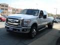 2012 Oxford White Ford F350 Super Duty Lariat Crew Cab 4x4 Dually  photo #4