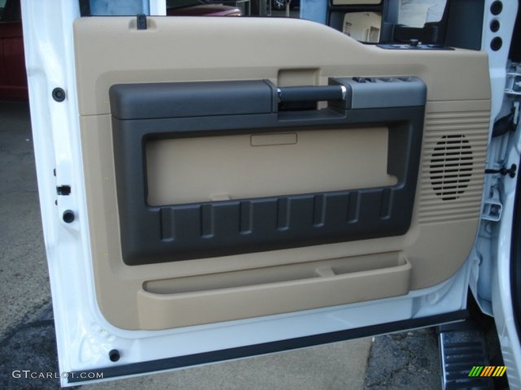 2012 F350 Super Duty Lariat Crew Cab 4x4 Dually - Oxford White / Adobe photo #12