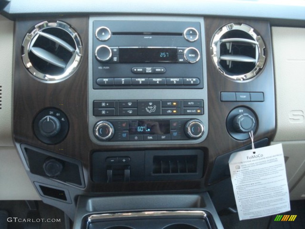 2012 F350 Super Duty Lariat Crew Cab 4x4 Dually - Oxford White / Adobe photo #15