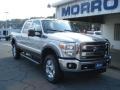 2012 Ingot Silver Metallic Ford F350 Super Duty Lariat Crew Cab 4x4  photo #2
