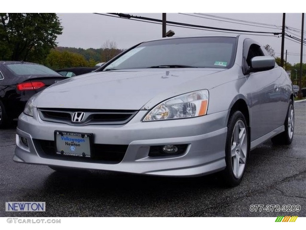 2006 Accord EX-L V6 Coupe - Alabaster Silver Metallic / Black photo #2