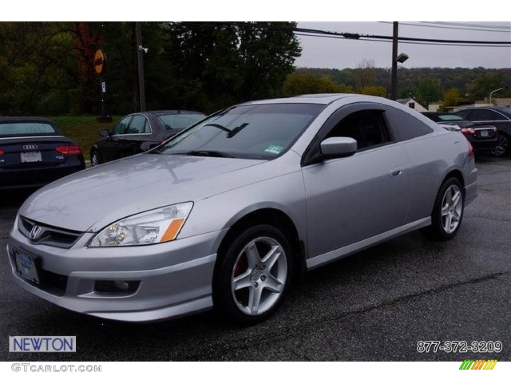 2006 Accord EX-L V6 Coupe - Alabaster Silver Metallic / Black photo #3