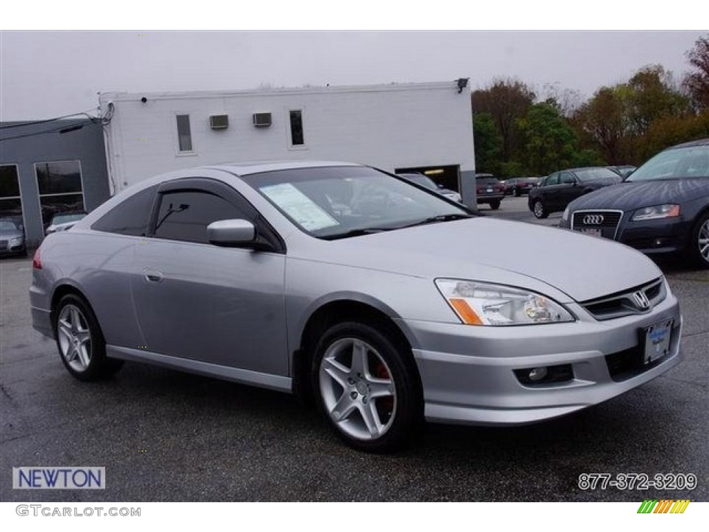 2006 Accord EX-L V6 Coupe - Alabaster Silver Metallic / Black photo #10