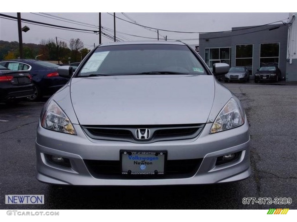 2006 Accord EX-L V6 Coupe - Alabaster Silver Metallic / Black photo #12