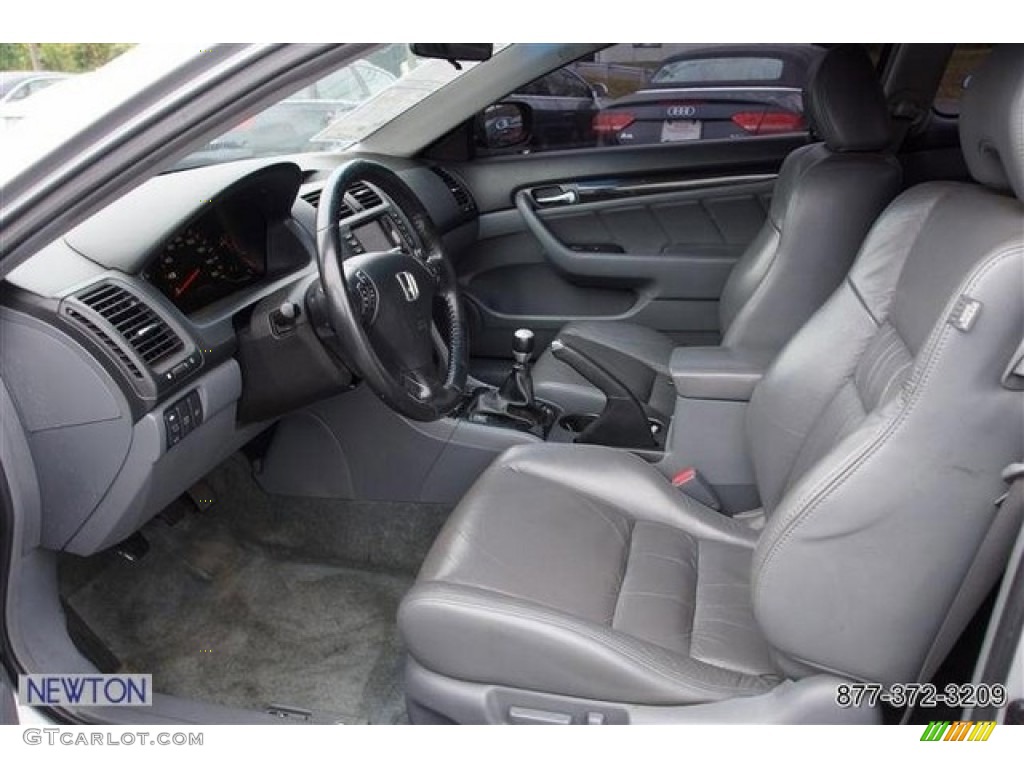 2006 Accord EX-L V6 Coupe - Alabaster Silver Metallic / Black photo #19