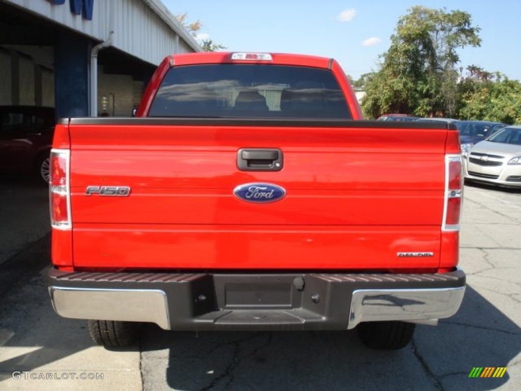 2012 F150 XLT SuperCab 4x4 - Race Red / Steel Gray photo #7