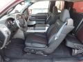 2008 Ford F150 Black/Red Sport Interior Prime Interior Photo