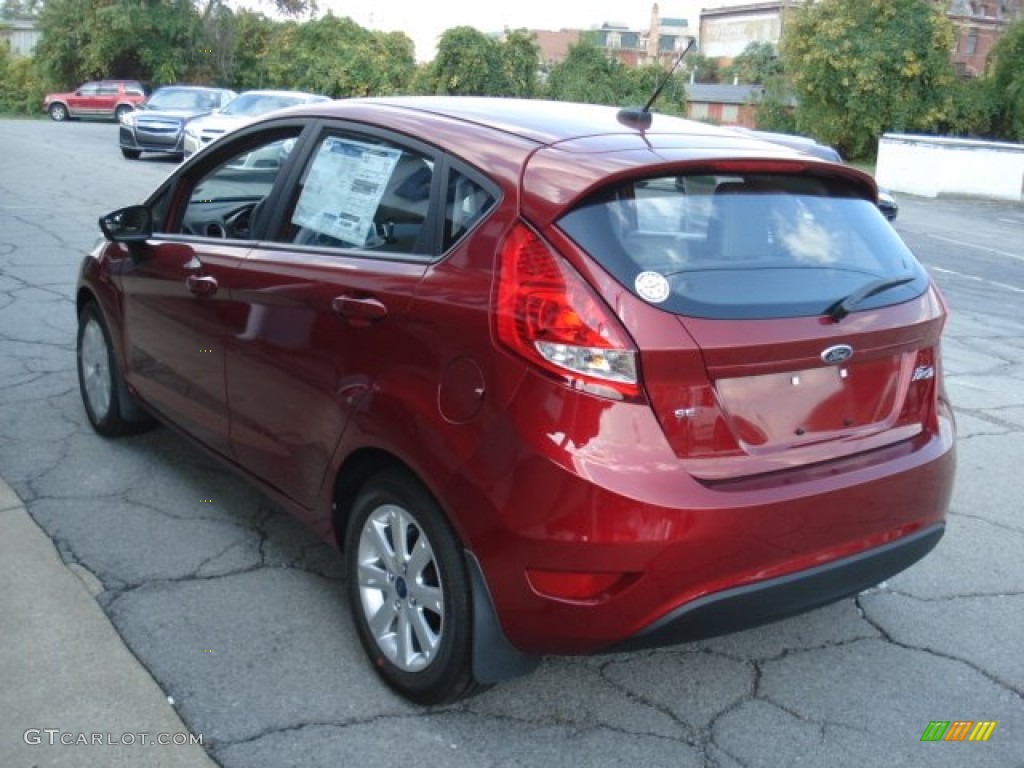 2013 Fiesta SE Hatchback - Ruby Red / Charcoal Black/Light Stone photo #6