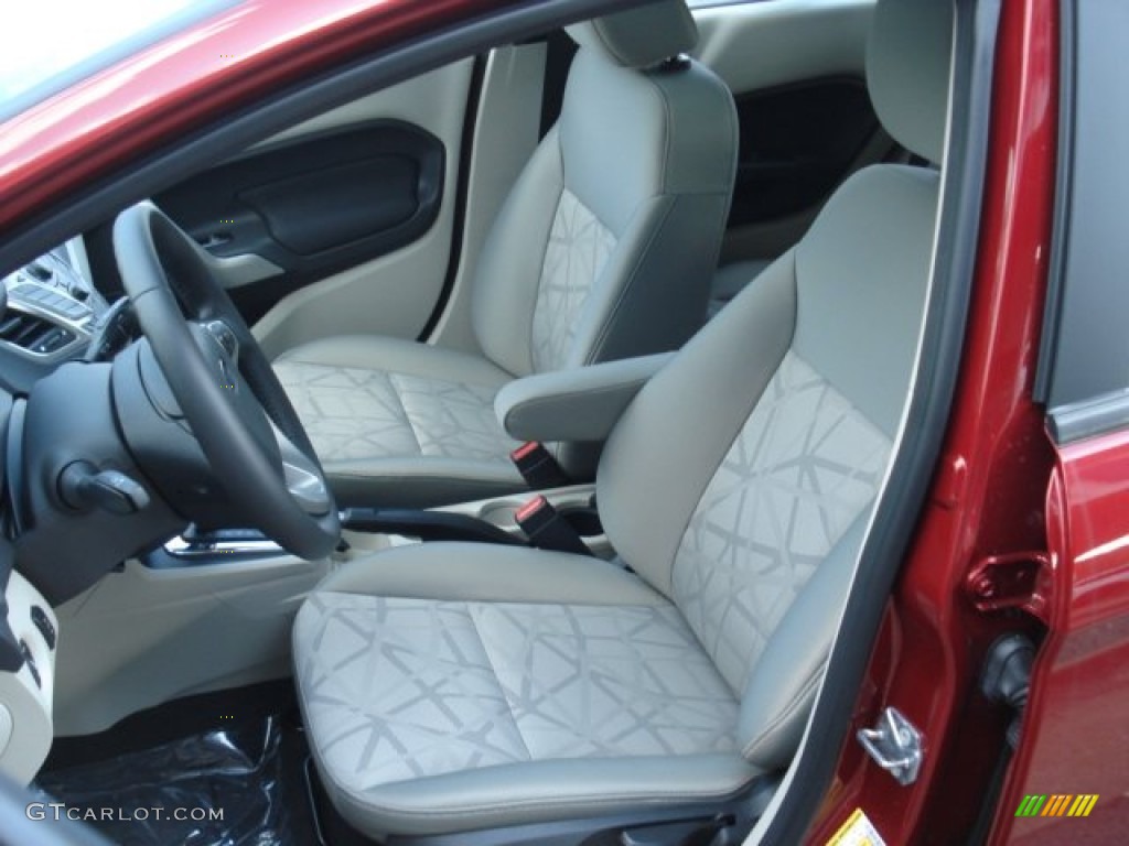 2013 Fiesta SE Hatchback - Ruby Red / Charcoal Black/Light Stone photo #11