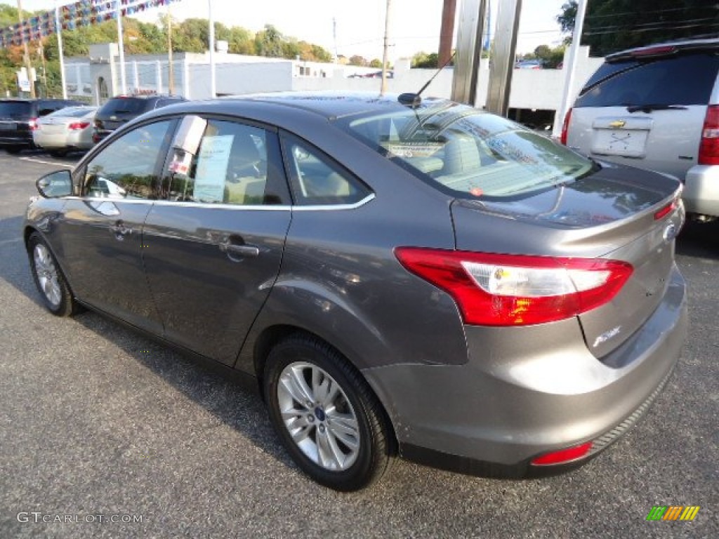 2012 Focus SEL Sedan - Sterling Grey Metallic / Stone photo #10