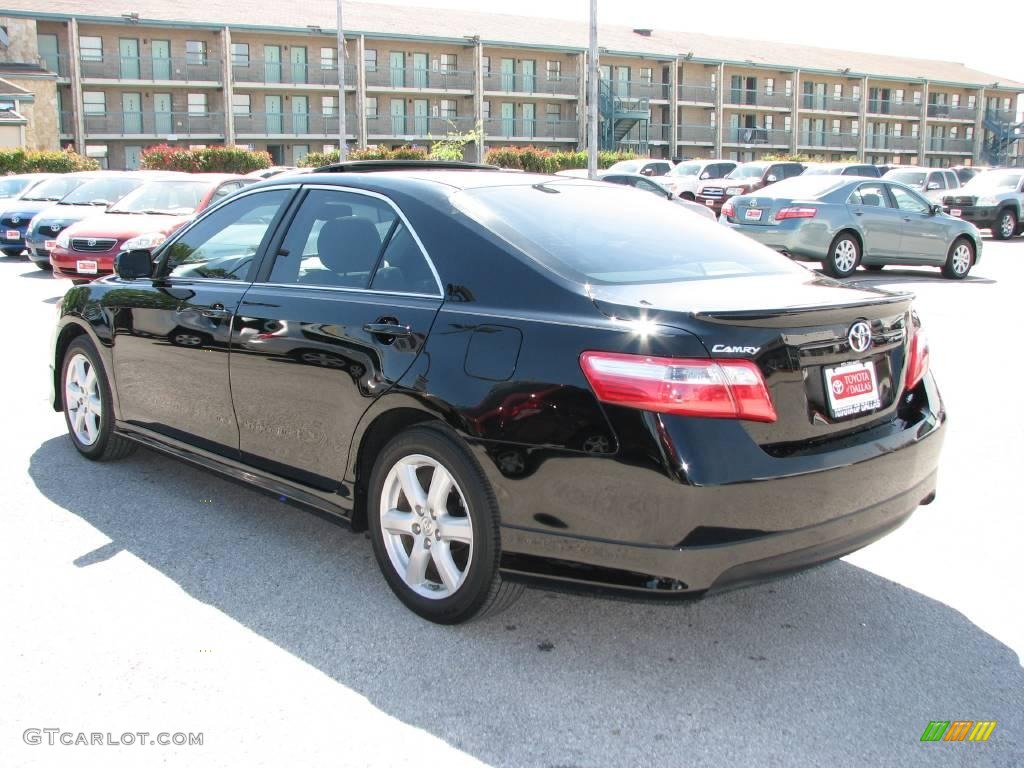 2008 Camry SE - Black / Ash photo #8