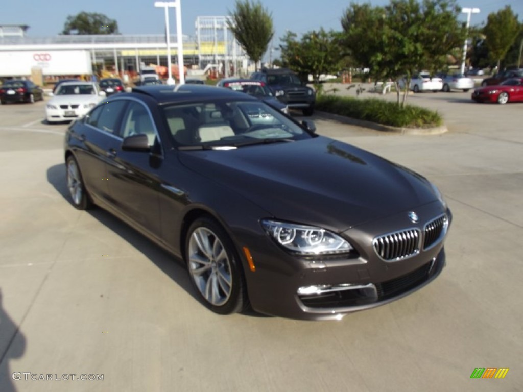 2013 6 Series 640i Gran Coupe - Mojave Metallic / Ivory White photo #2
