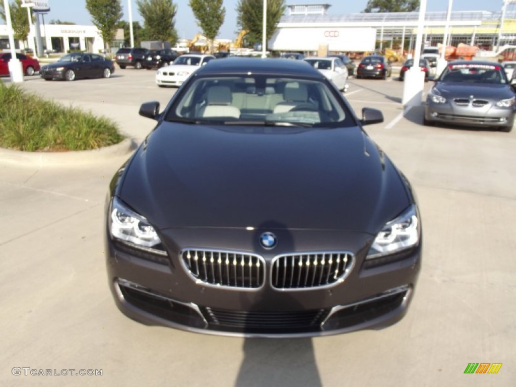 2013 6 Series 640i Gran Coupe - Mojave Metallic / Ivory White photo #7